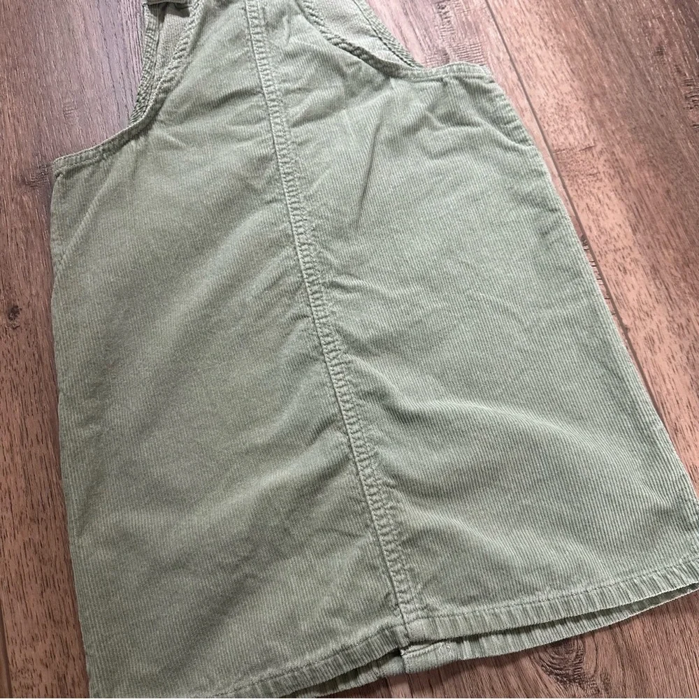The Children’s Place Overall‎ Dress, Green Corduroy, Spring, Size 10